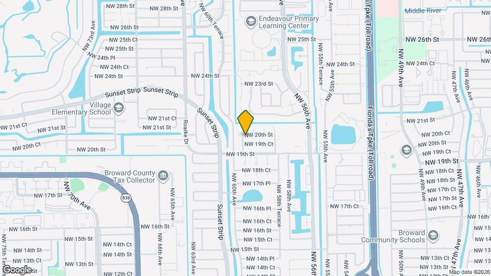 5960 NW 20th St Map and Location Details