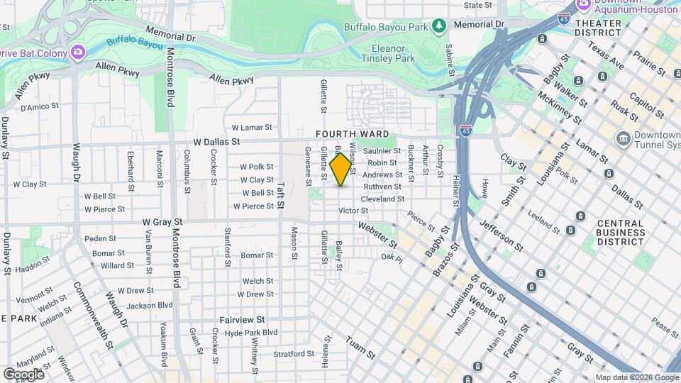 1405 Bailey St Map and Location Details
