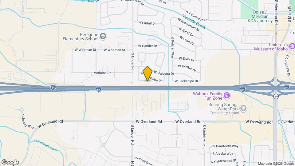 1445 W Silver Salmon Dr Map and Location Details