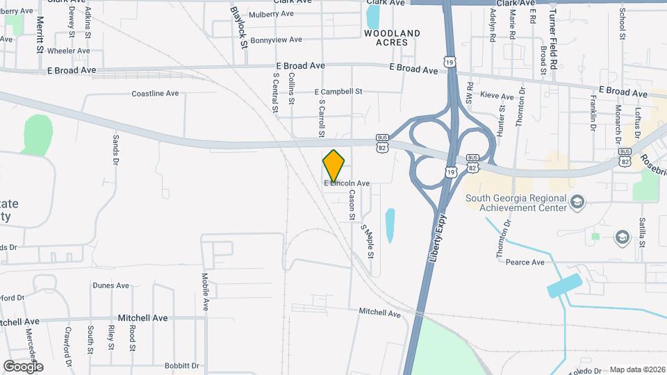 1404 E Lincoln Ave Map and Location Details