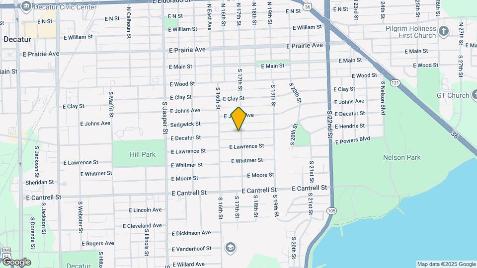 505 S 17th St Map and Location Details
