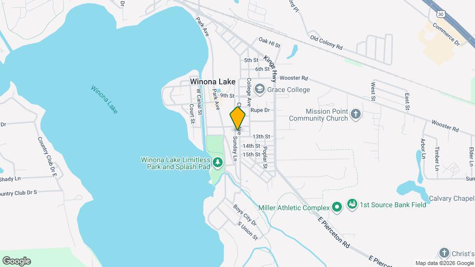 1208 Chestnut Ave Map and Location Details