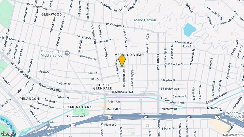 1147 San Rafael Ave Map and Location Details
