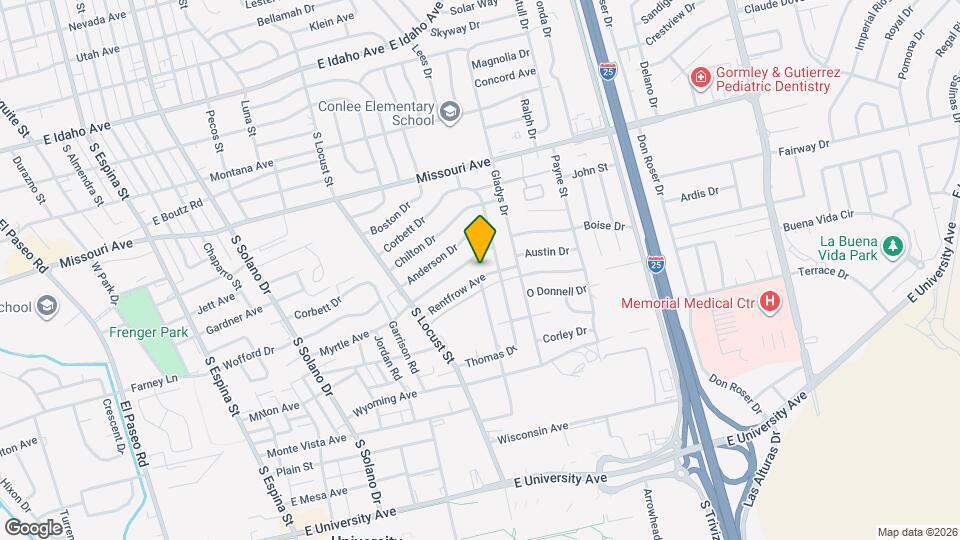 1925 Rentfrow Ave Map and Location Details