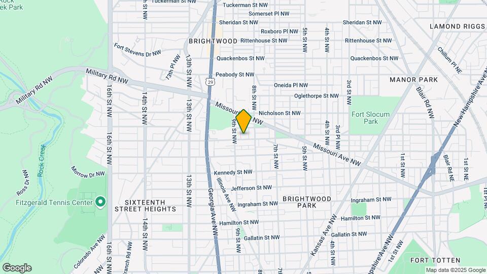 821 Madison St NW Map and Location Details