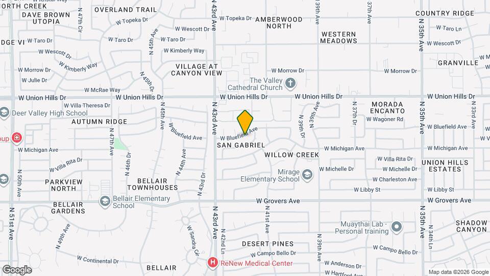 4145 W Bluefield Ave Map and Location Details