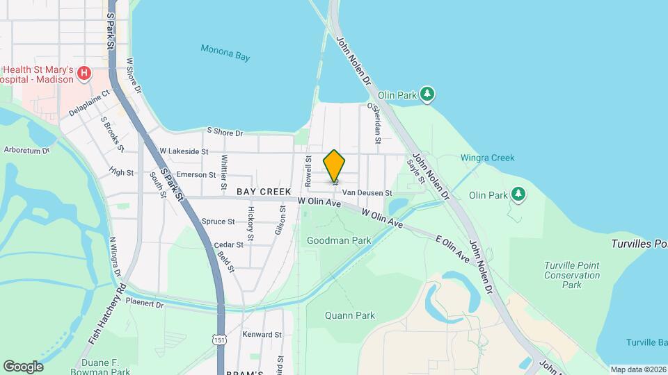 302 Van Deusen St, Unit #1 Mapa y Detalles de la Ubicación