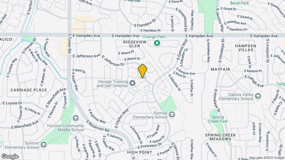3822 S Ceylon Way Map and Location Details