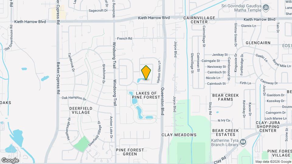 17706 Windsor Grove Ln Map and Location Details