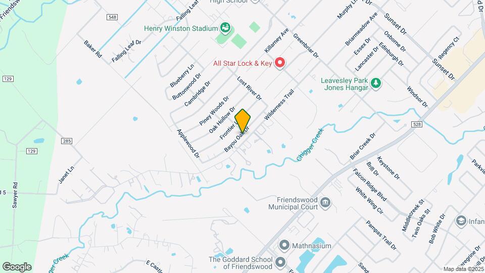 1312 Bayou Oak Dr Map and Location Details