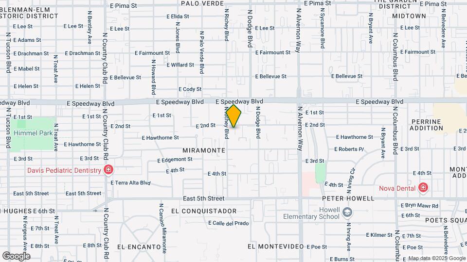 3618 E 2nd St Map and Location Details