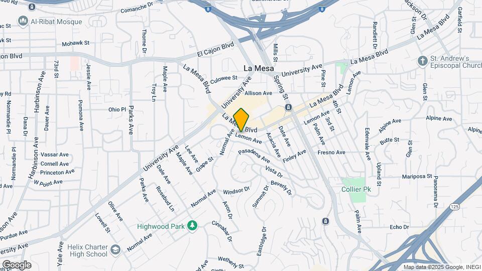 8036 Lemon Ave Map and Location Details