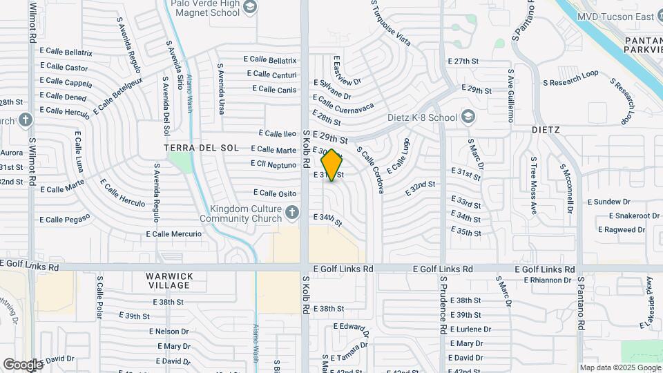 7137 E 32nd Pl Map and Location Details