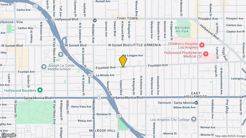 5266 Fountain Ave Map and Location Details