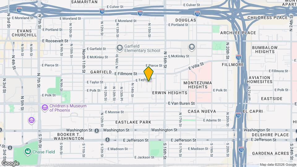 1455 E Taylor St Mapa y Detalles de la Ubicación