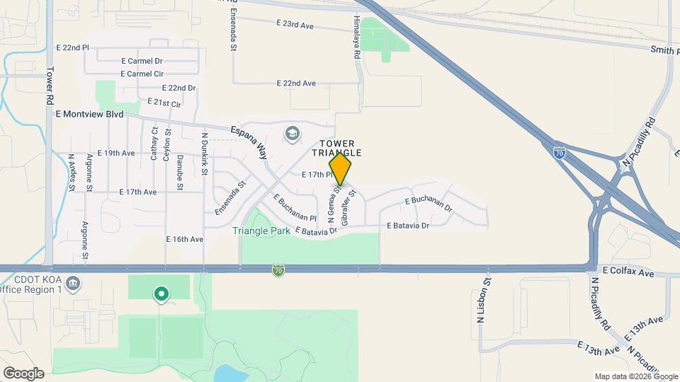 1676 N Genoa St Map and Location Details