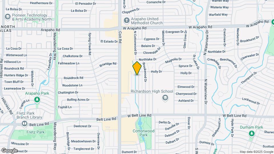 323 N Cottonwood Dr Map and Location Details
