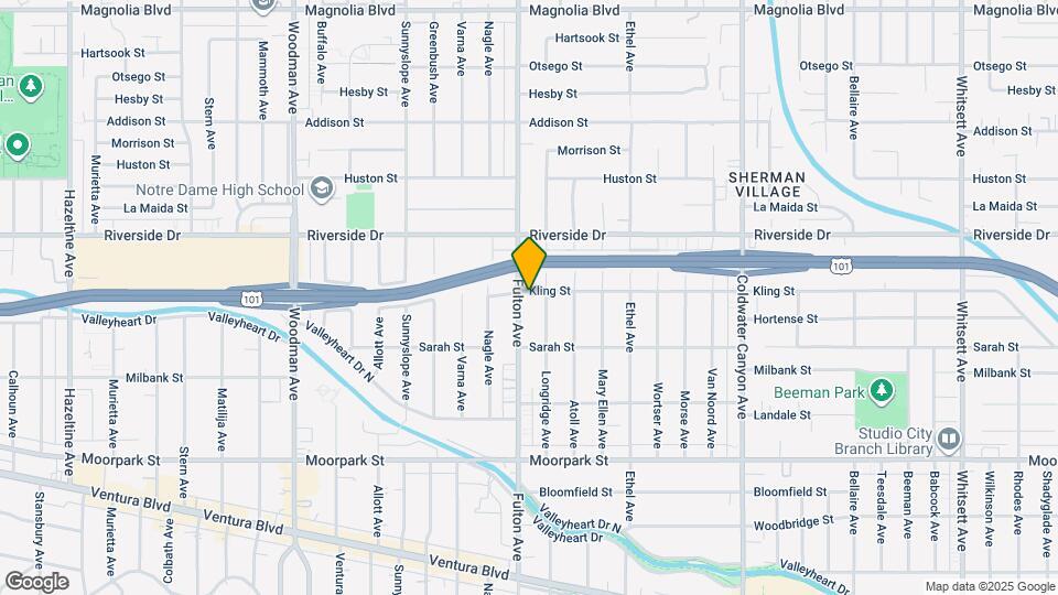 13256 Kling St Map and Location Details