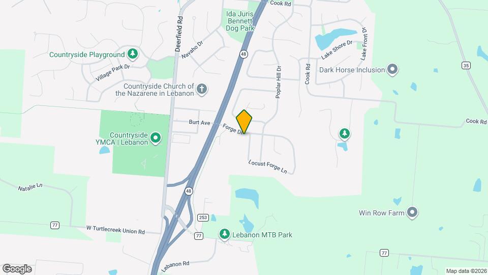 299 Forge Dr Map and Location Details