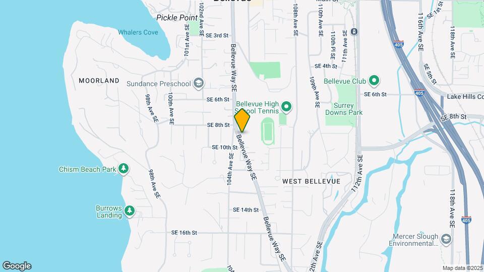 824 Bellevue Way SE Map and Location Details