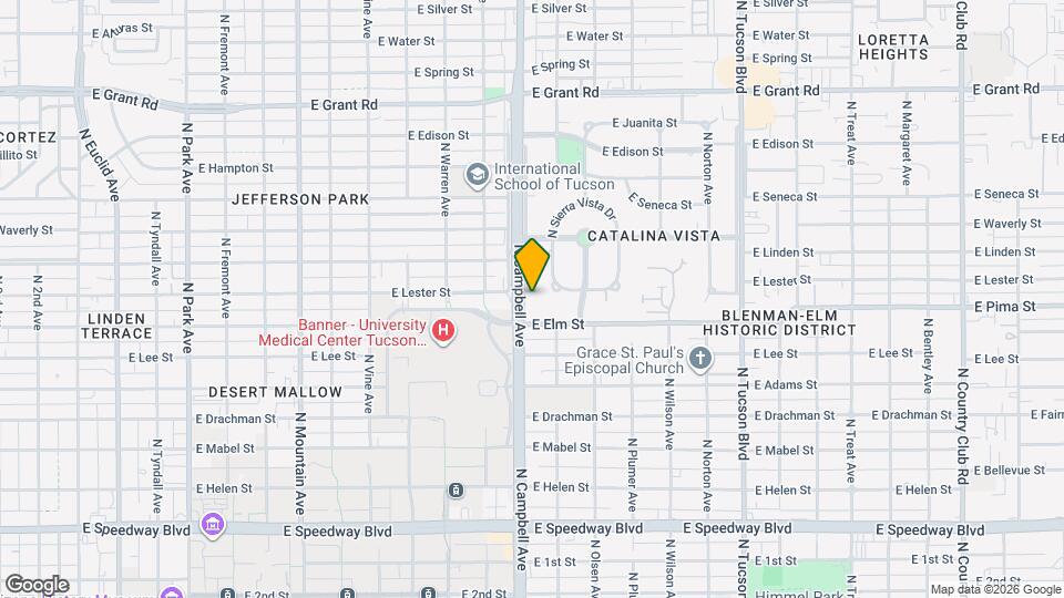 1732 N Campbell Ave Map and Location Details