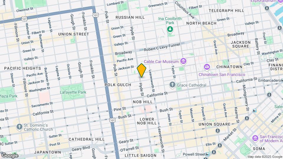 1480 Clay St Map and Location Details