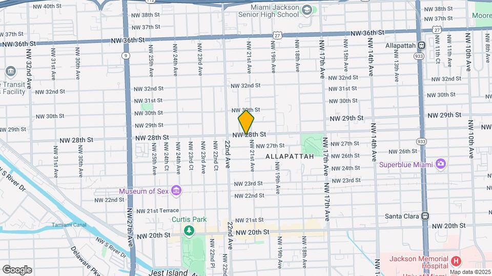 2120 NW 28th St Map and Location Details