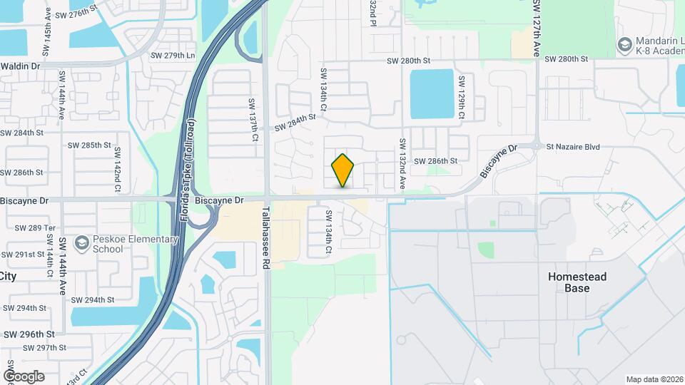 13380 SW 287th Ter Map and Location Details