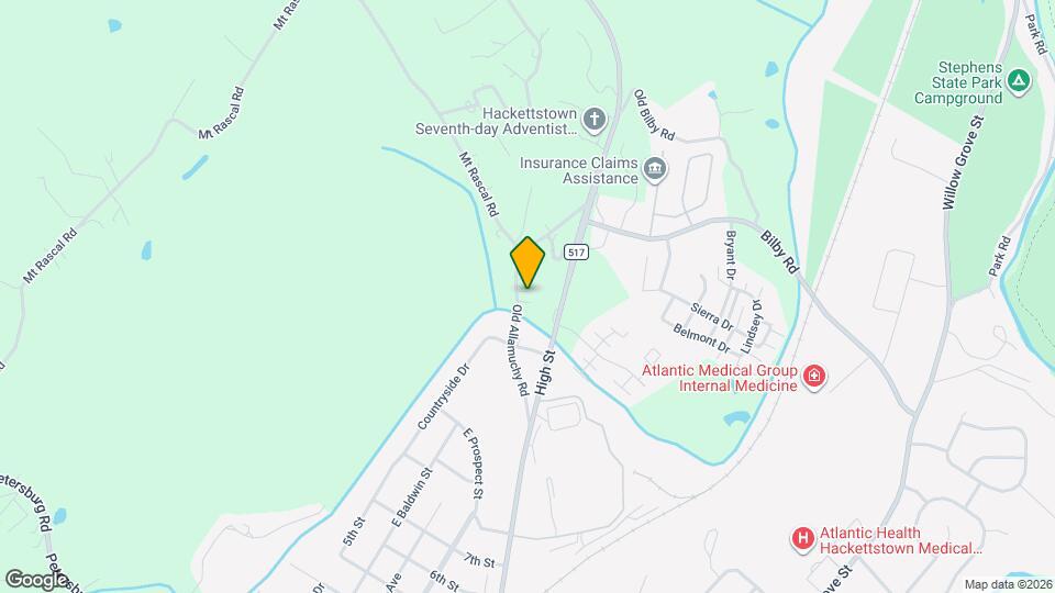 19 Old Allamuchy Rd, Unit 1 Bedroom Map and Location Details