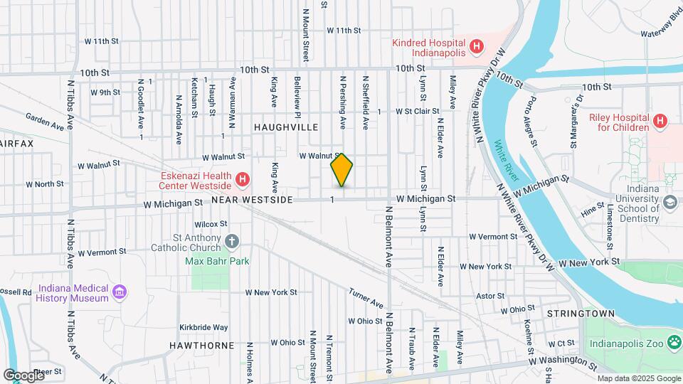 2302 W Michigan St Map and Location Details