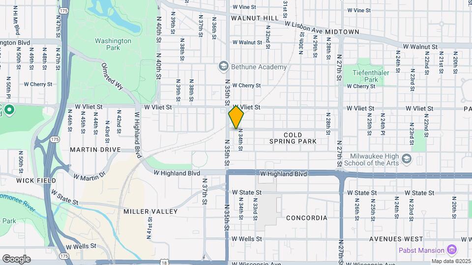 1249-1251-1251 N 34th St Mapa y Detalles de la Ubicación