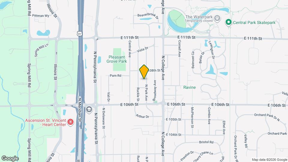 10770 N Park Ave Map and Location Details