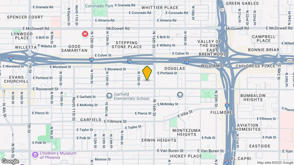 1525 E Diamond St Mapa y Detalles de la Ubicación