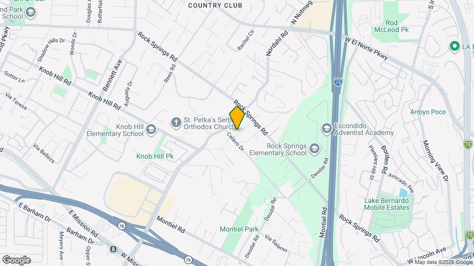 1516 Calavo Dr, Unit 611-203 Map and Location Details