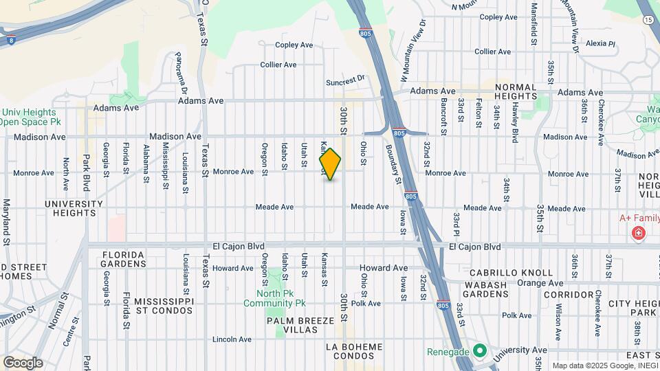 4457 Kansas St Map and Location Details