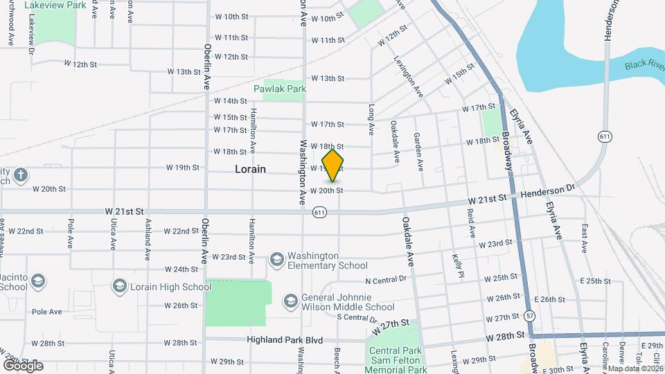 908 W 20th St Map and Location Details