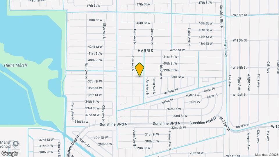 2905 38th St W Map and Location Details