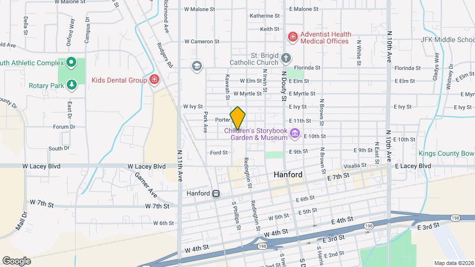 314 Center St, Unit D Map and Location Details