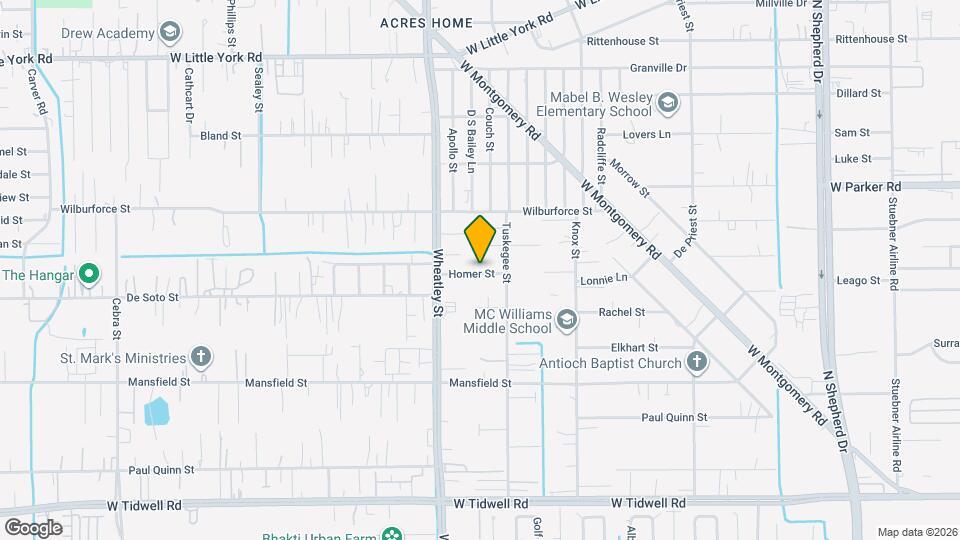 1018 Homer St Map and Location Details