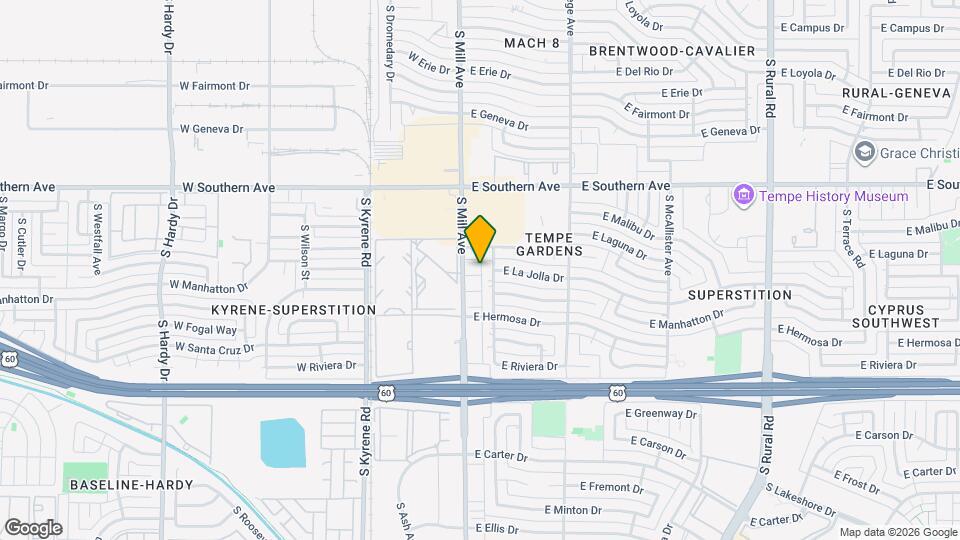 3729 S Mill Ave Map and Location Details