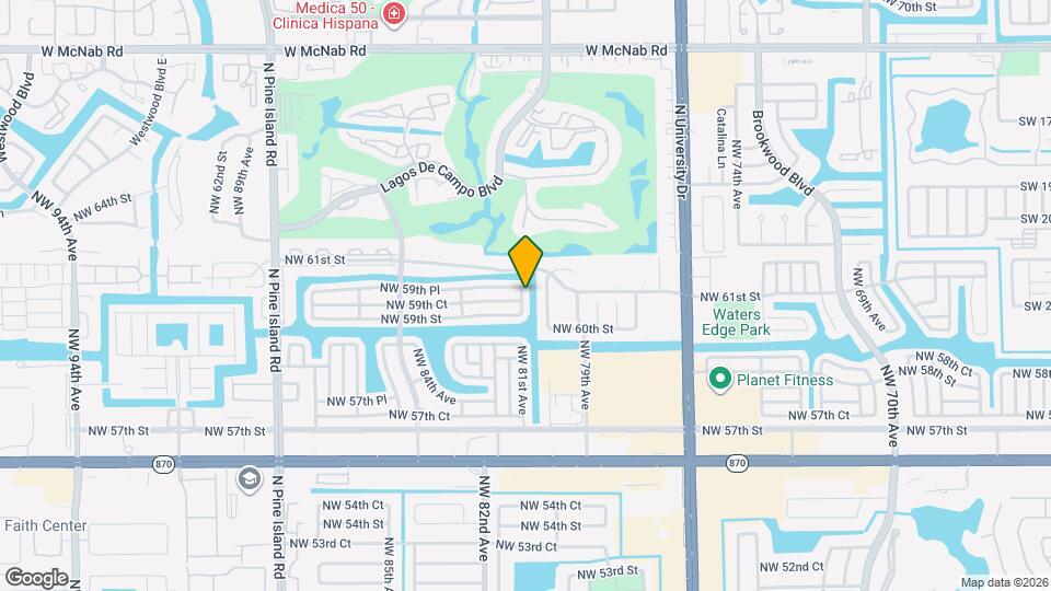 5908 NW 81st Ave Map and Location Details