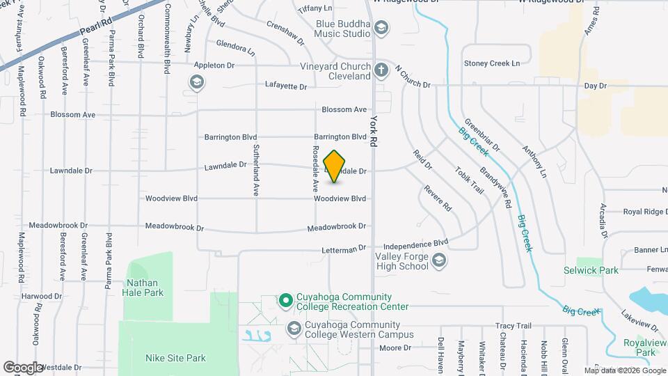 10780 Woodview Blvd Map and Location Details