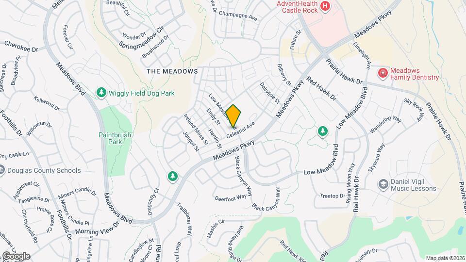 2828 Low Meadow Blvd Map and Location Details