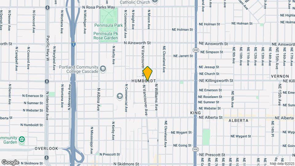 100 N Killingsworth St Map and Location Details