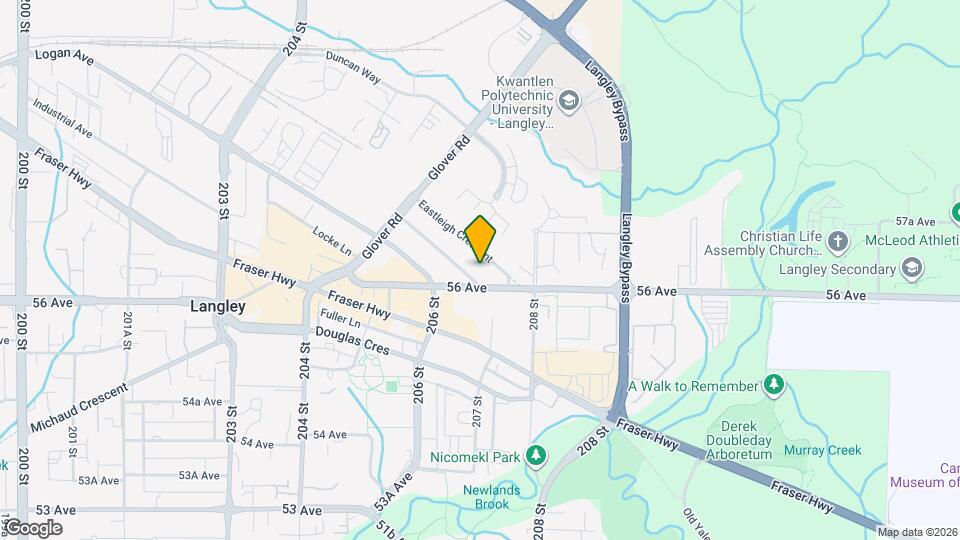 20696 Eastleigh Crescent Map and Location Details