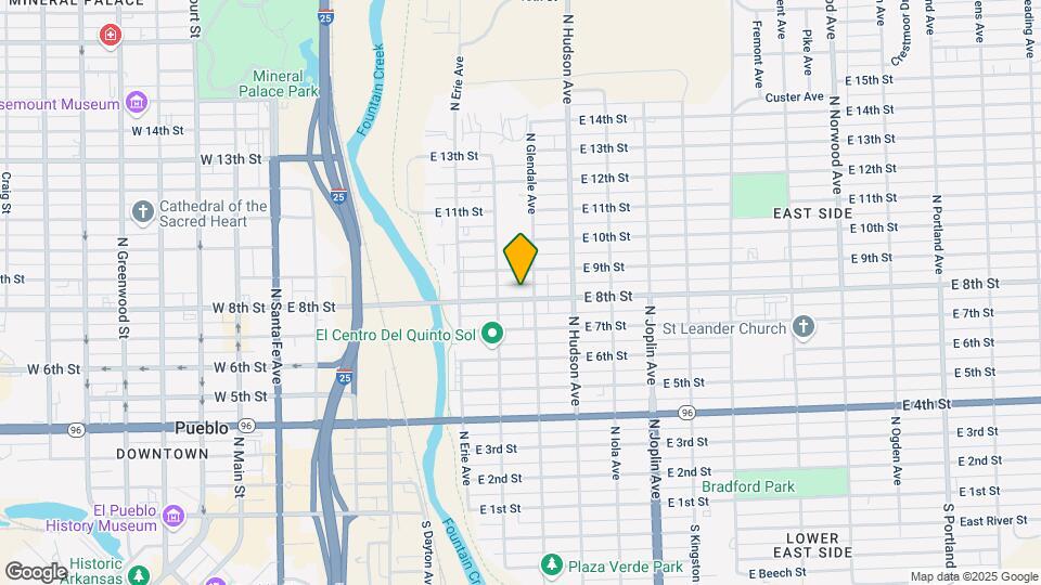 721 E 8th St, Unit 1 Map and Location Details