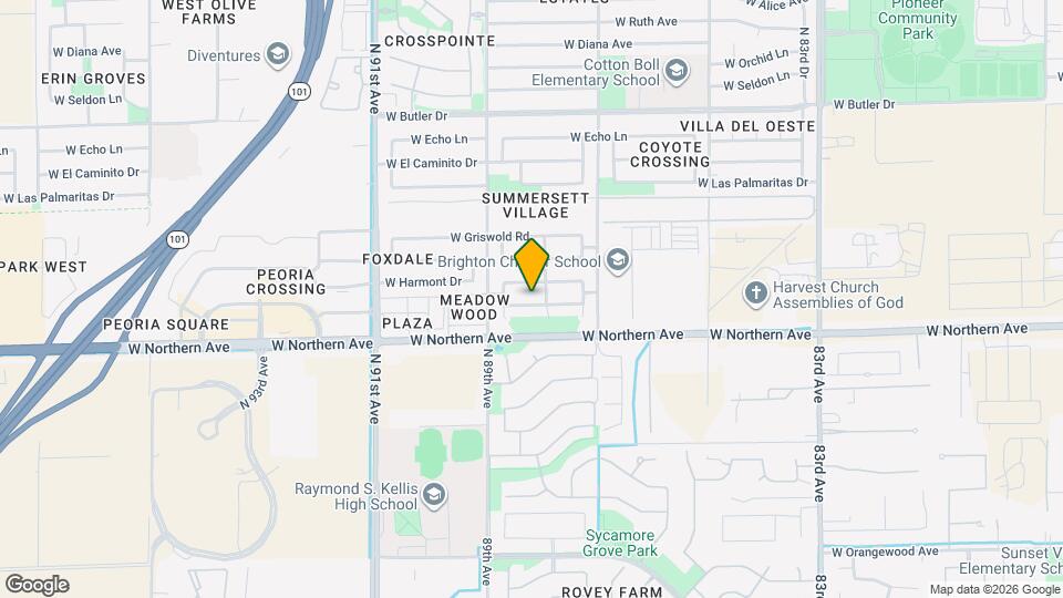 8818 W Loma Ln Mapa y Detalles de la Ubicación