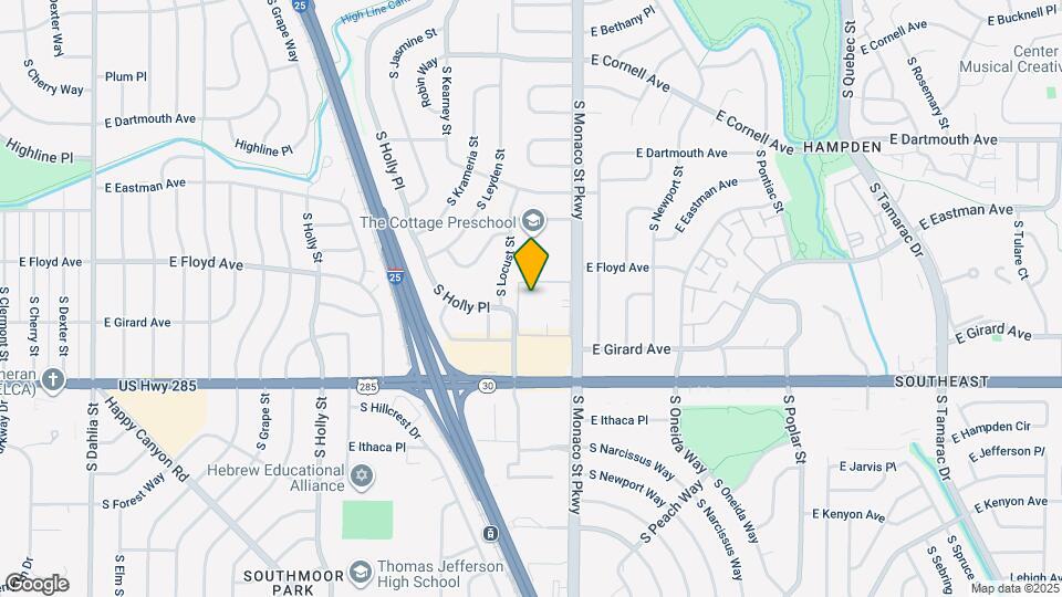 3331 S Monaco St Pkwy Map and Location Details