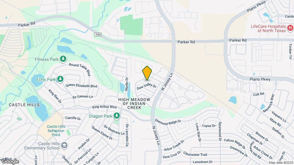 1819 Dew Valley Dr Map and Location Details