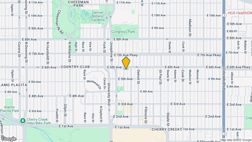 548 Columbine St Map and Location Details